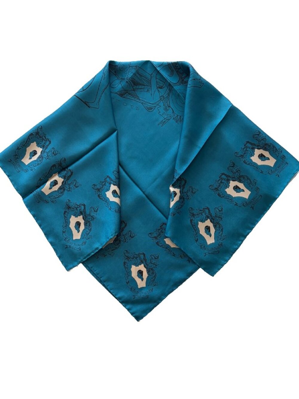 Vintage Pucci Company Chicago “Candida Praecordia” Silk Scarf – 34"